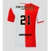 Feyenoord Anel Ahmedhodzic #21 Hjemmedrakt 2025-26 Korte ermer